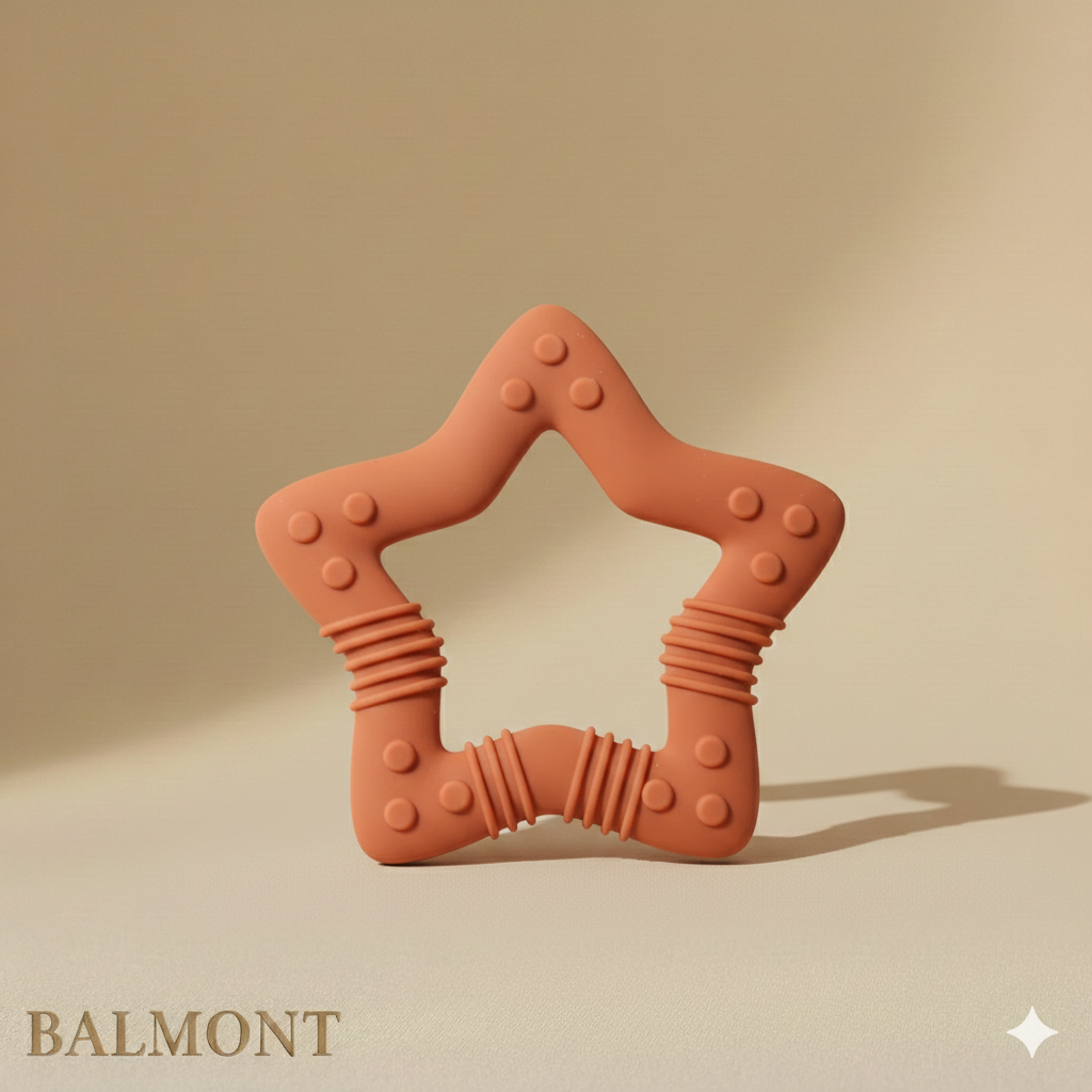 Anneau de dentition en silicone bébé pour apaiser les gencives