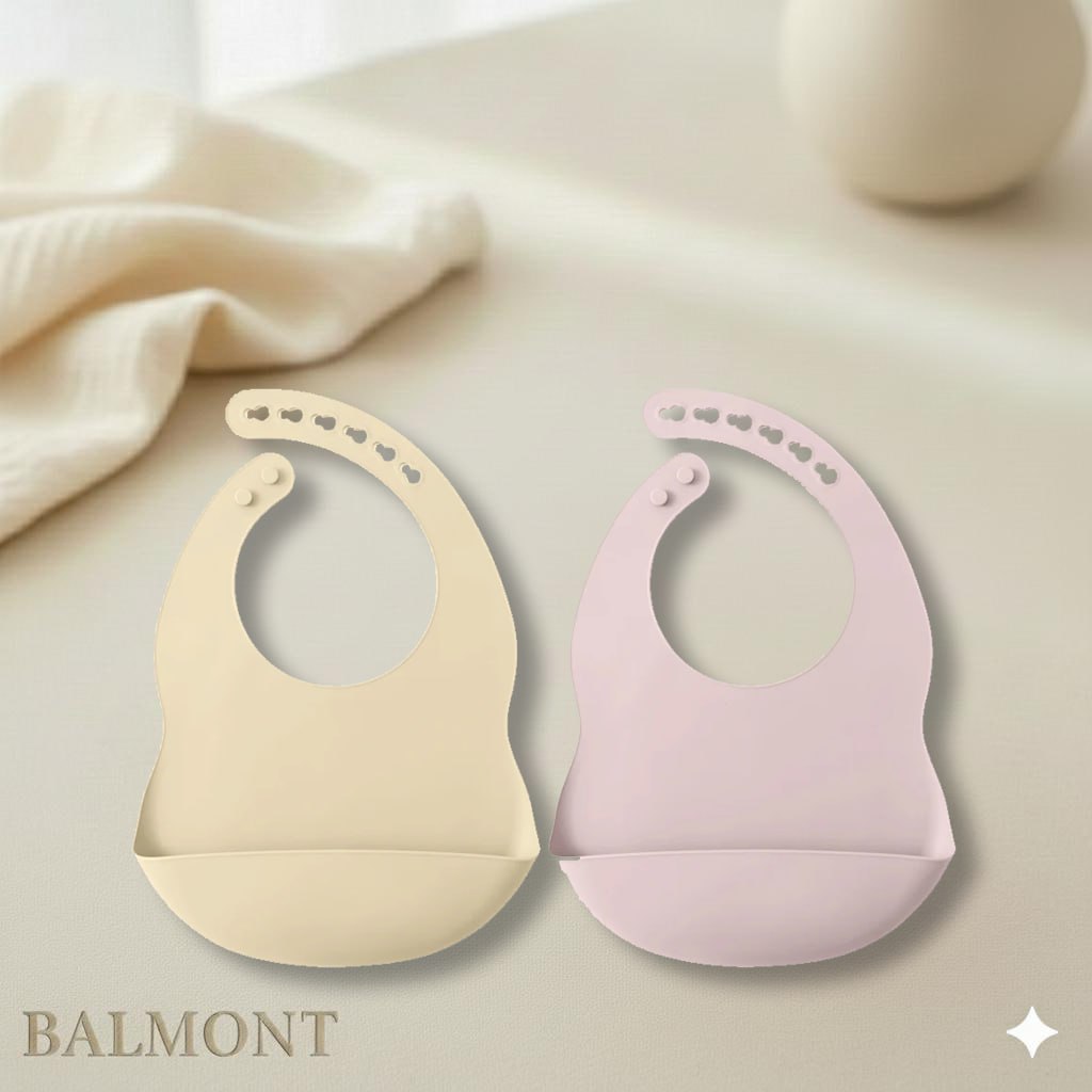 Set de 2 bavoirs en silicone bébé pour des repas plus sereins