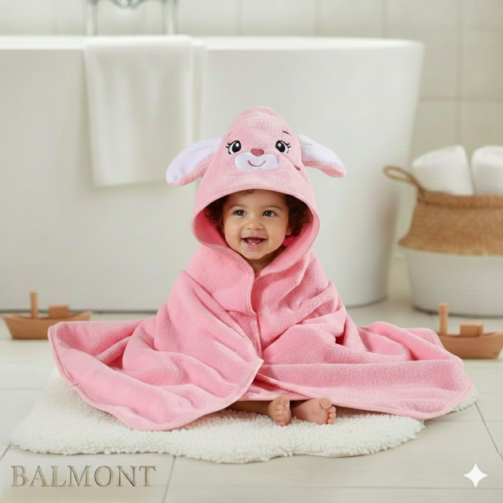 Cape de bain bébé douceur animale