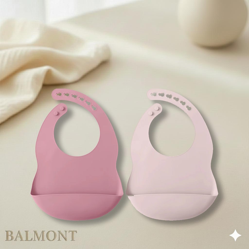 Set de 2 bavoirs en silicone bébé pour des repas plus sereins