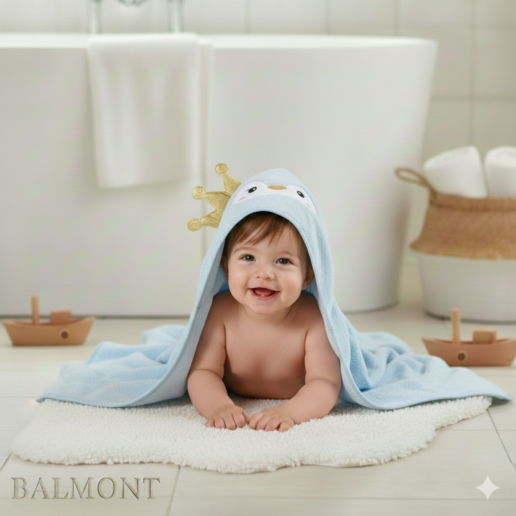 Cape de bain bébé douceur animale