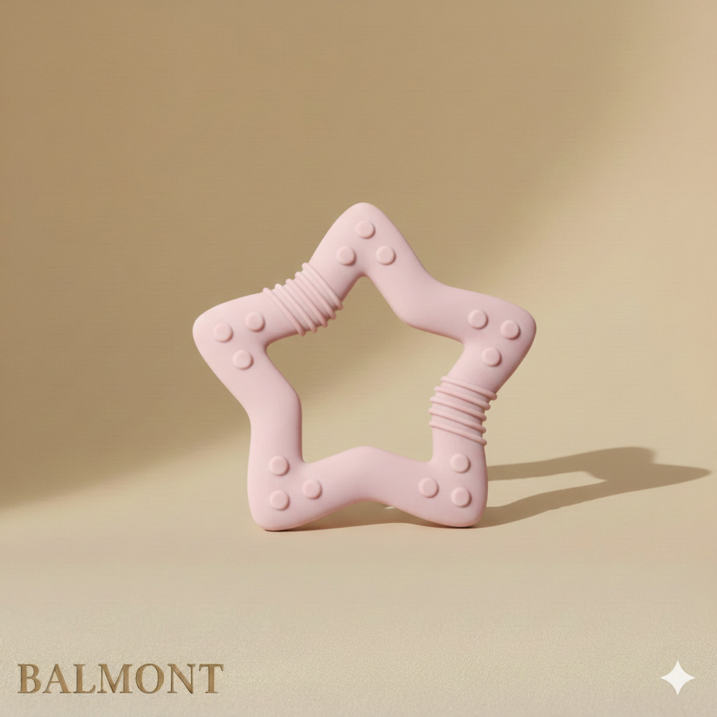 Anneau de dentition en silicone bébé pour apaiser les gencives