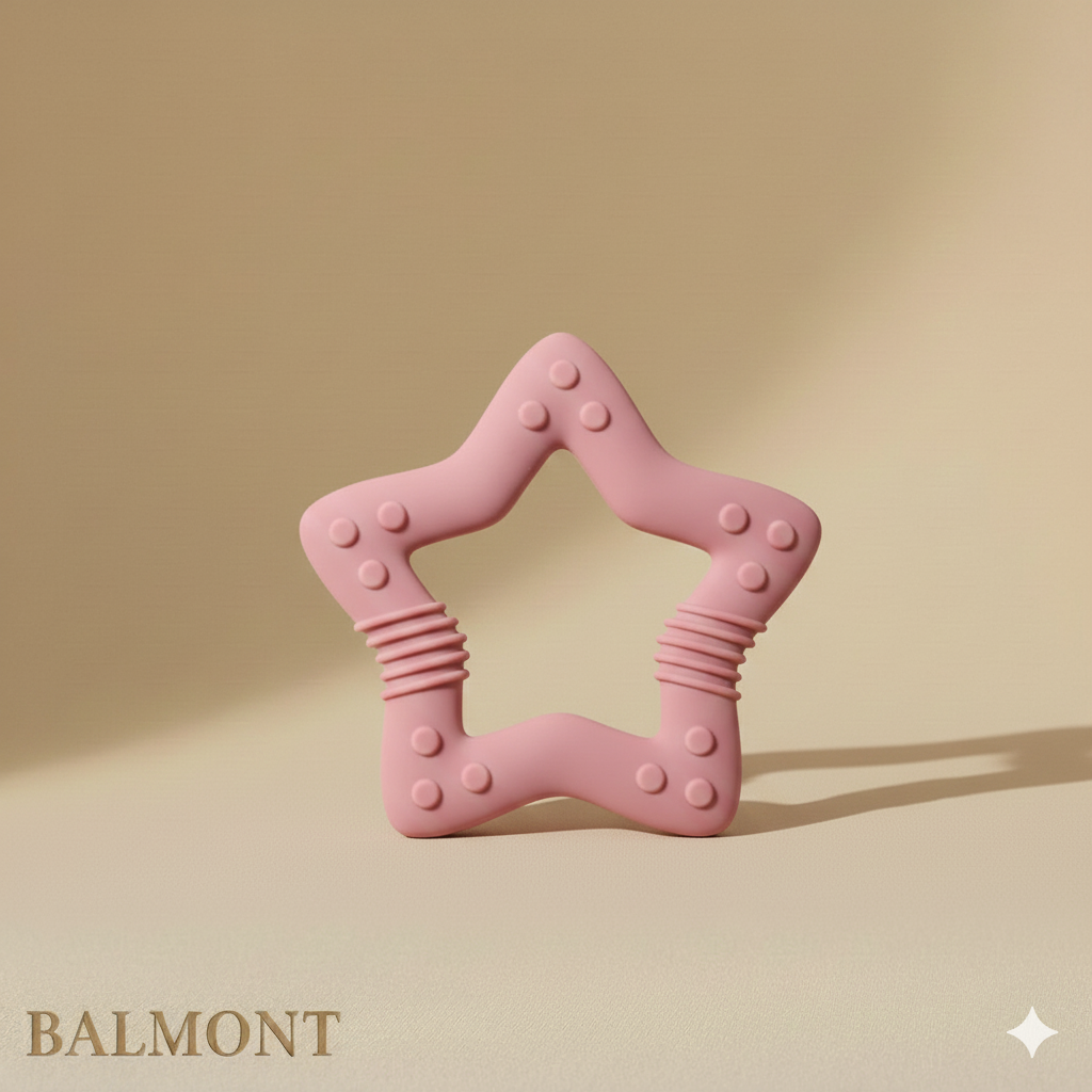 Anneau de dentition en silicone bébé pour apaiser les gencives