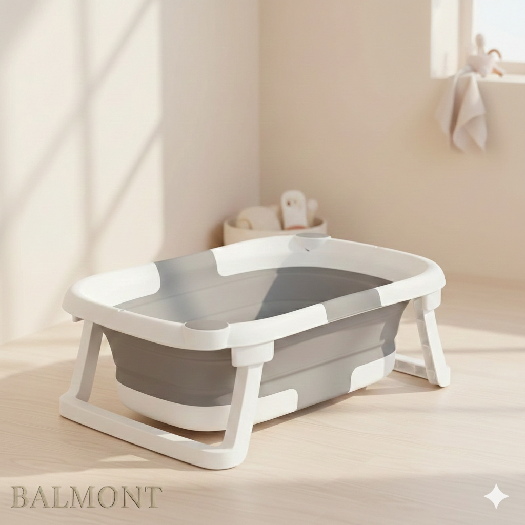 Baignoire bébé pliable douceur et sécurité