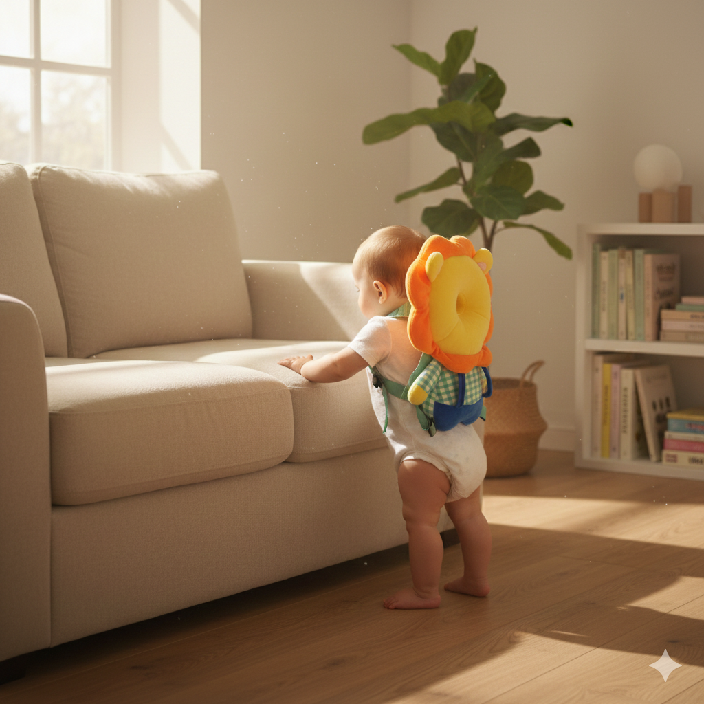 Coussin de protection tête bébé pour l’apprentissage de la marche