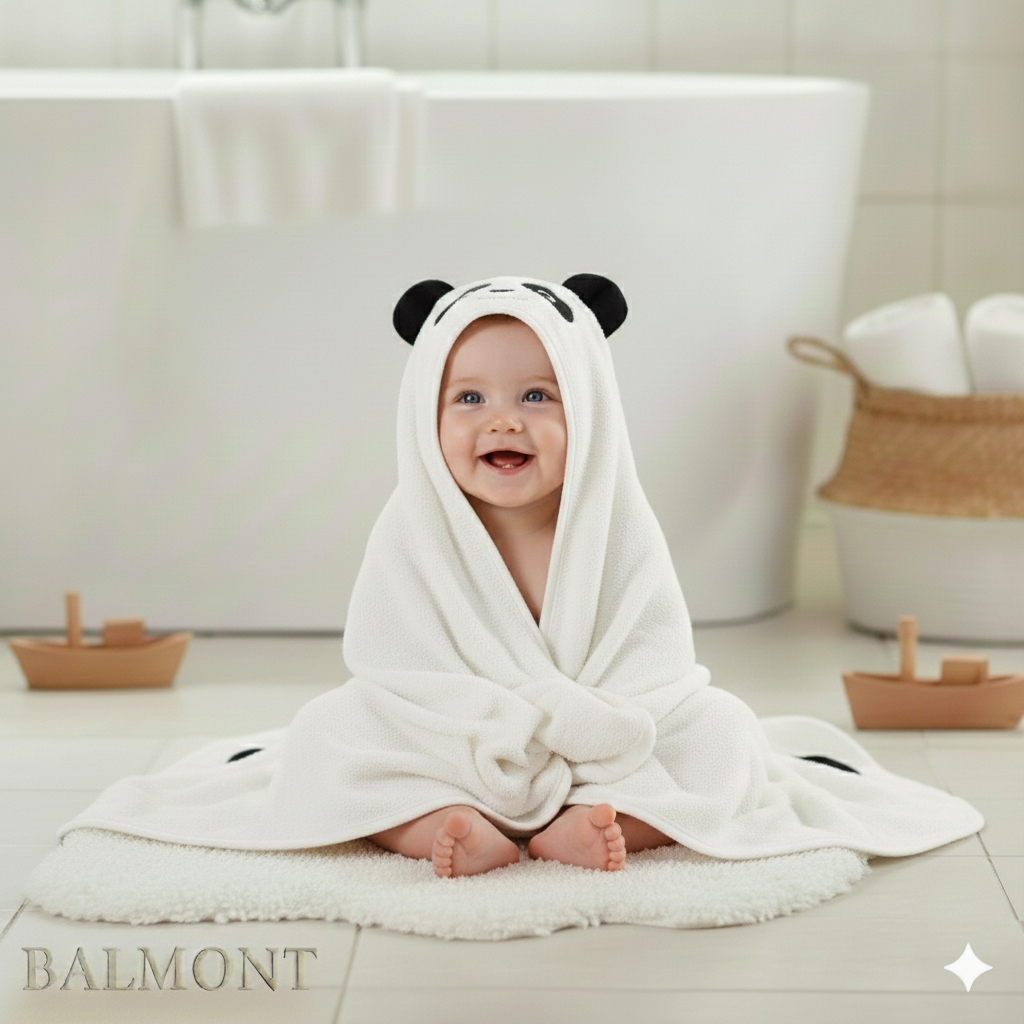 Cape de bain bébé douceur animale